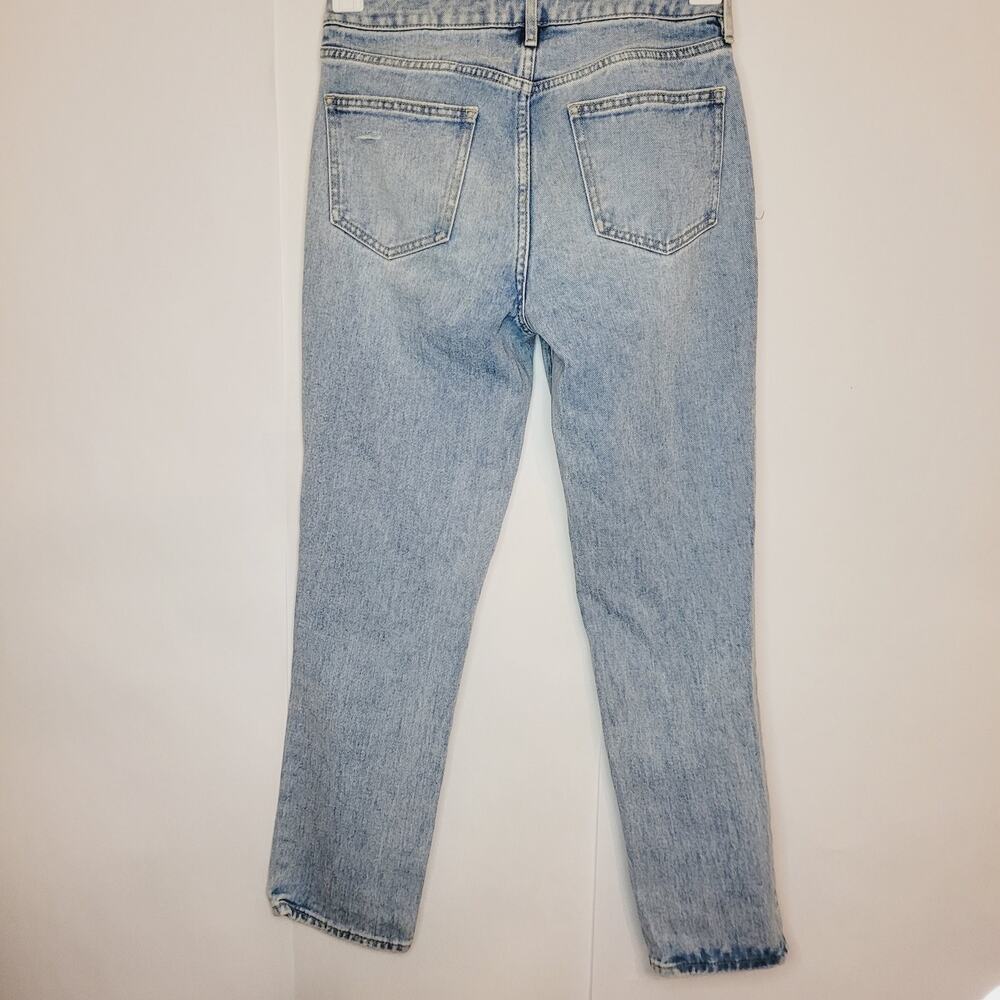 Pac Sun womens distressed Eco light wash high rise mom jean size 24 - Picture 2 of 7